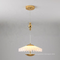 Home decorative light fixture ceiling hanging lighting modern copper  acrylic led chandeliers pendant light